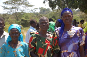 le donne del progetto di formazione agricola del villaggio di Bala in Uganda