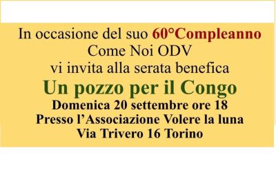 Iniziativa “Un pozzo per il Congo”